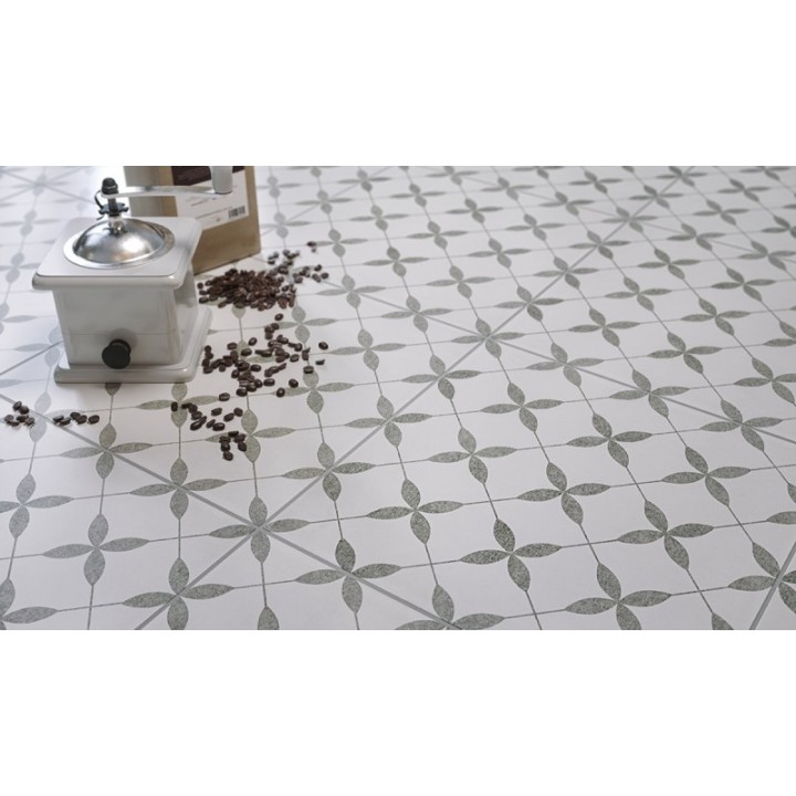 Patchwork Clover Grey Pattern 29.8x29.8
