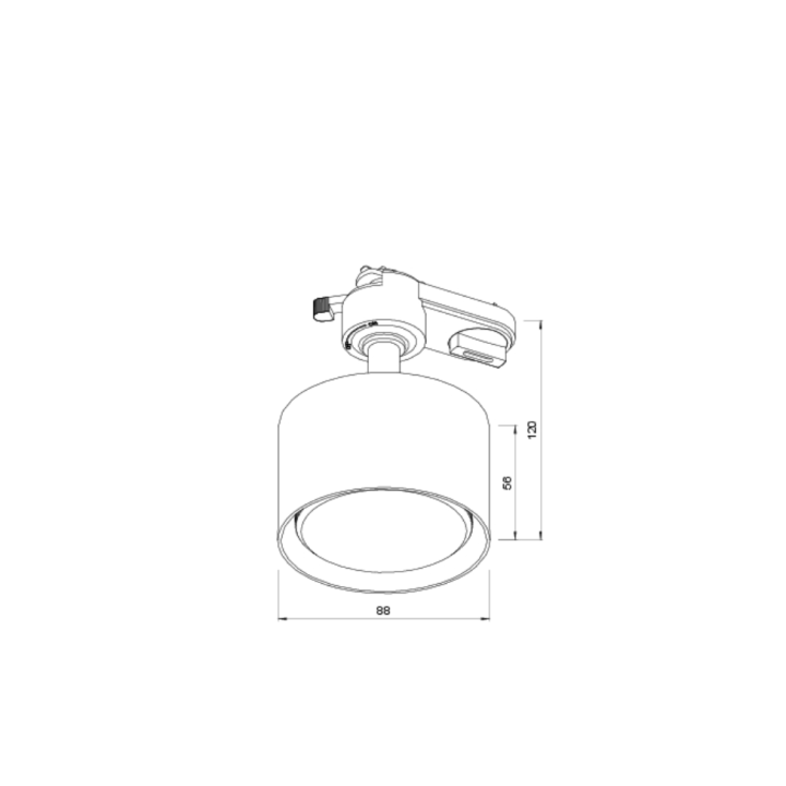 Трековый светильник EU TRL 01-3