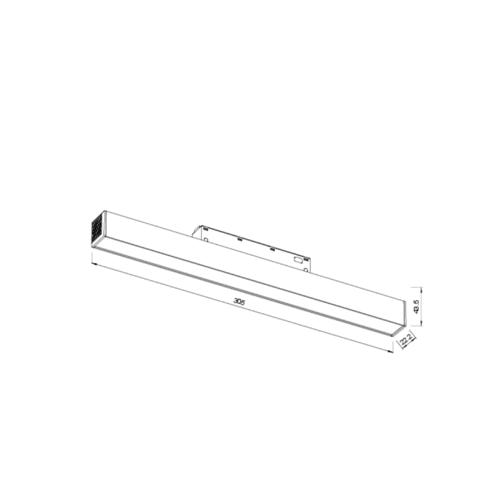 Магнитный трековый светильник EU ML02-1