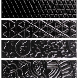 Memento Trame Nero Lucido 5x20