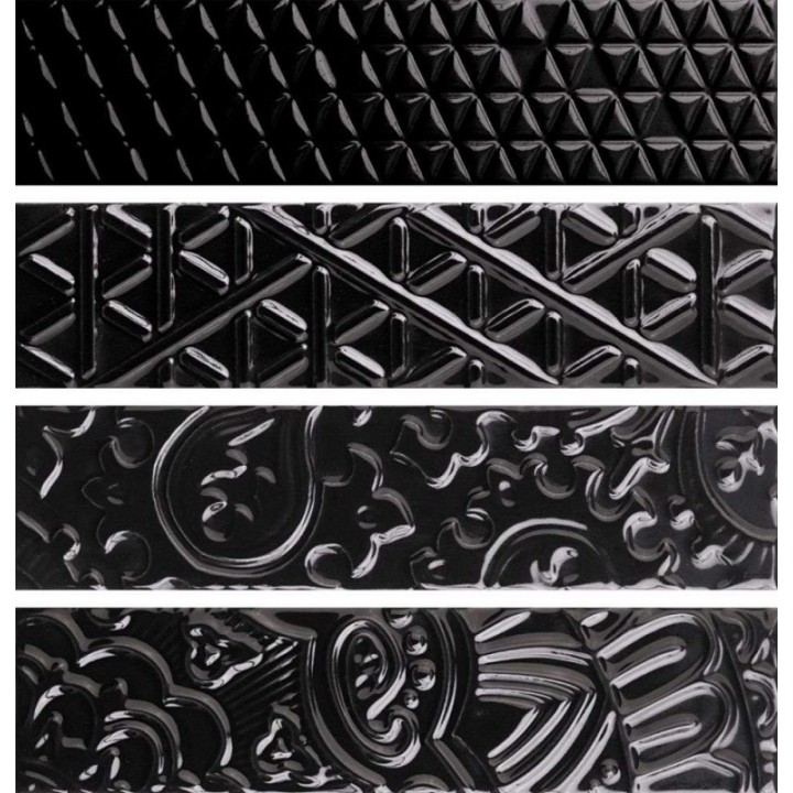 Memento Trame Nero Lucido 5x20