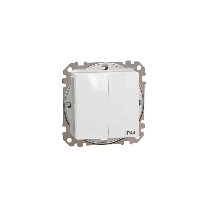IP44 2-käiguline lüliti 1+1, mehaaniline SEDNA disain
