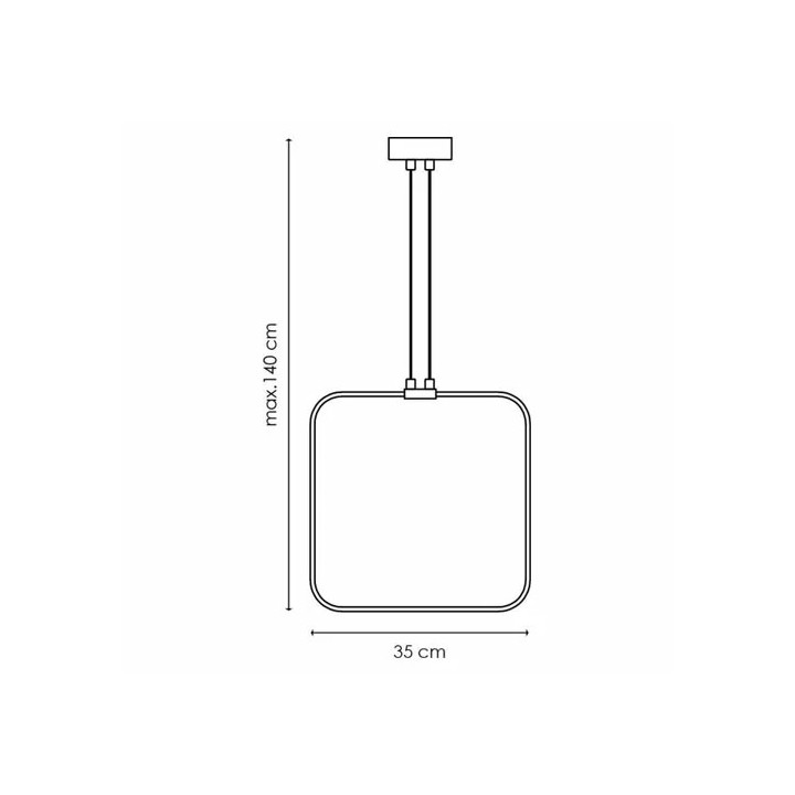 LED rippvalgusti QUAD