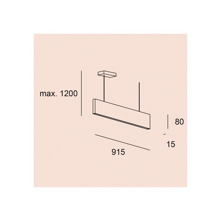 LED rippvalgusti THIN