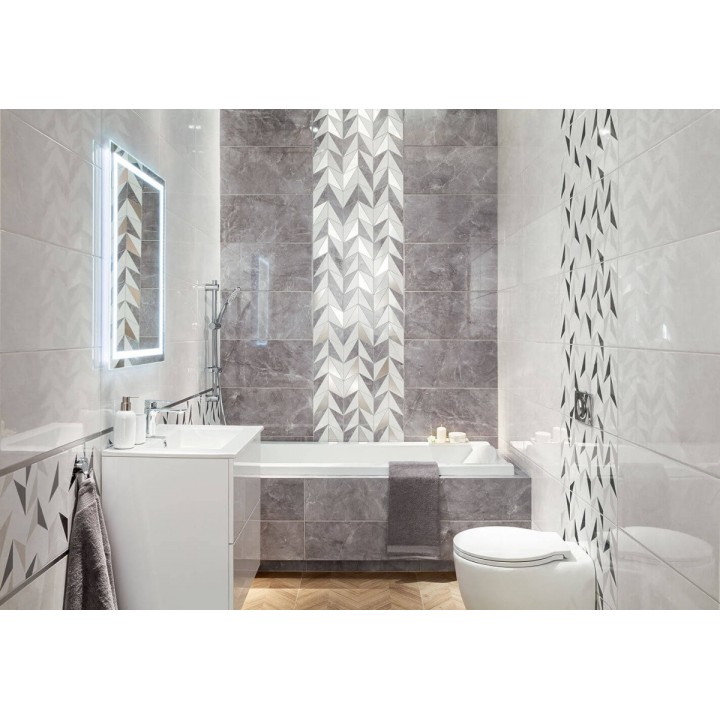 Marlena White Dekor 30.8 x 60.8