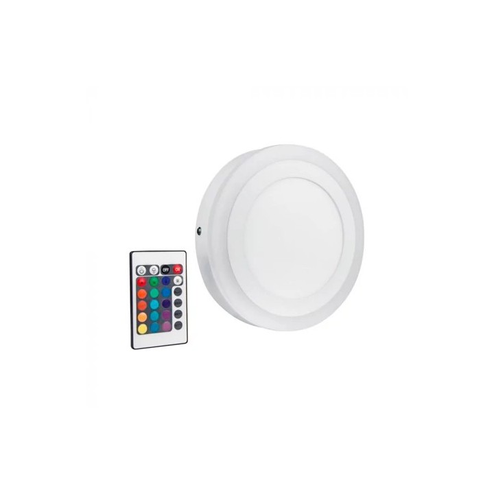 Kaugjuhtimispuldiga laevalgusti LED VÄRV + VALGE 18W