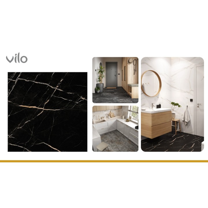 SPC 60x60 CALACATTA BLACK