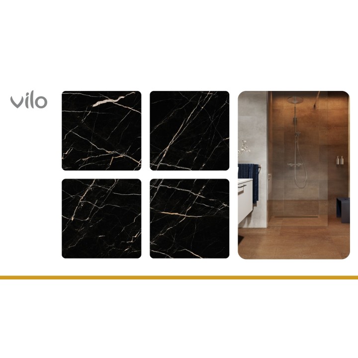 SPC 60x60 CALACATTA BLACK