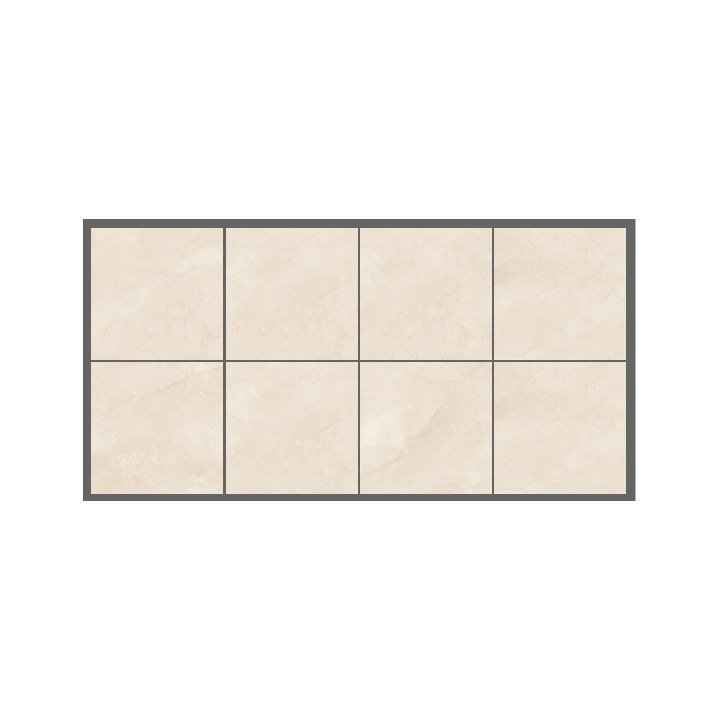 60x60cм / CEMELOT CREMA / 8 FACES
