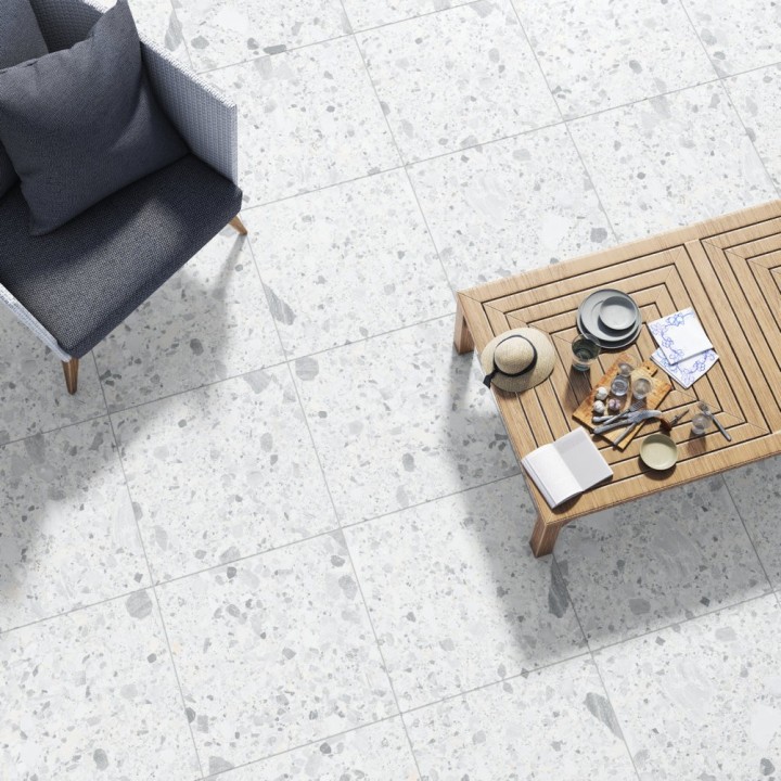 60x60cм TERAZZO BIANCO / 6 faces