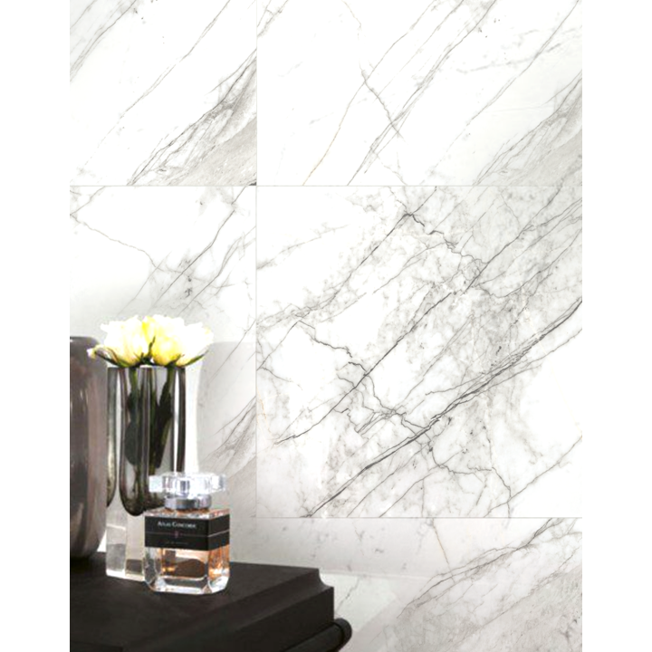 60x60cм / CARRARA INFINITY MARBLE / 8 FACES