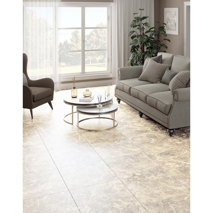 60х60см / EMPERADOR BEIGE HIGH GLOSSY / 11 FACES