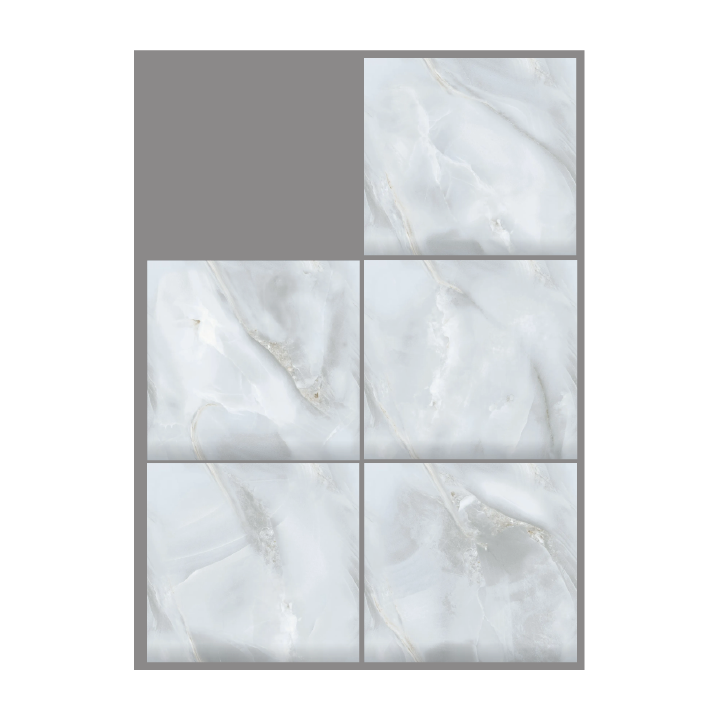 60x60см / ONYX BLUE / 5 FACES