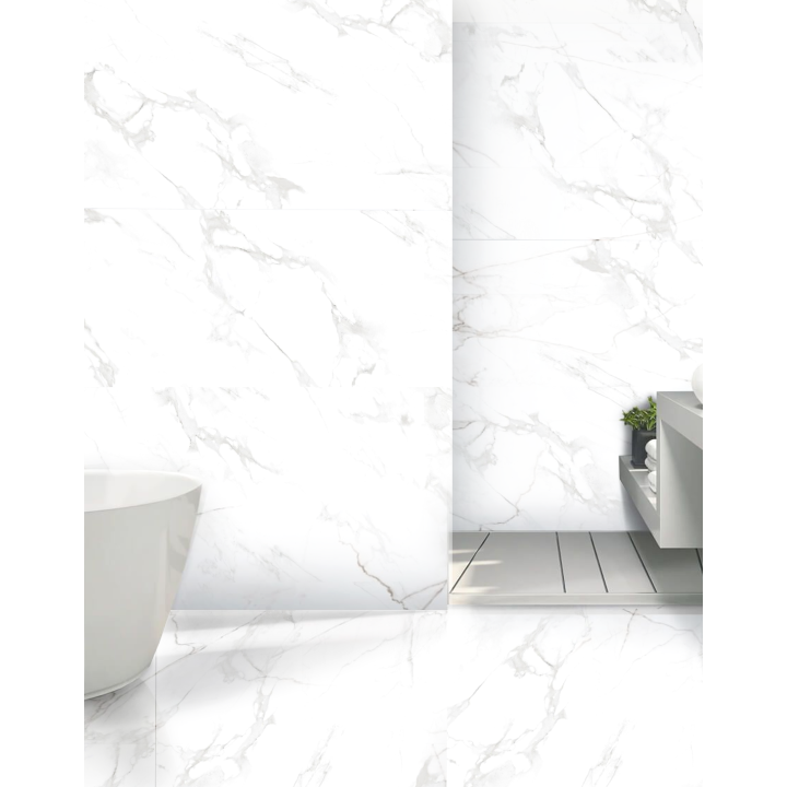 120x60cм / SMOKE WHITE / 4 Faces