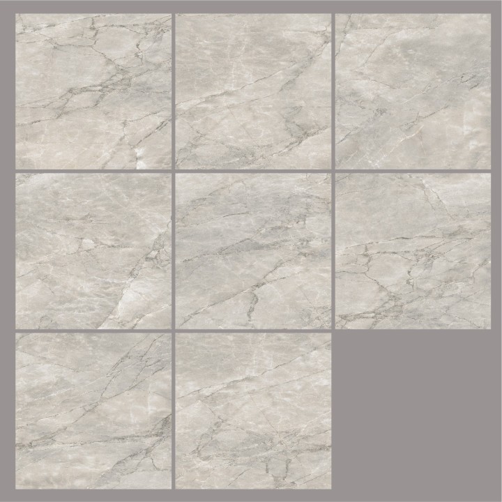 60x60cm / ZORRANI MARBLE / CARVING / 7 FACES