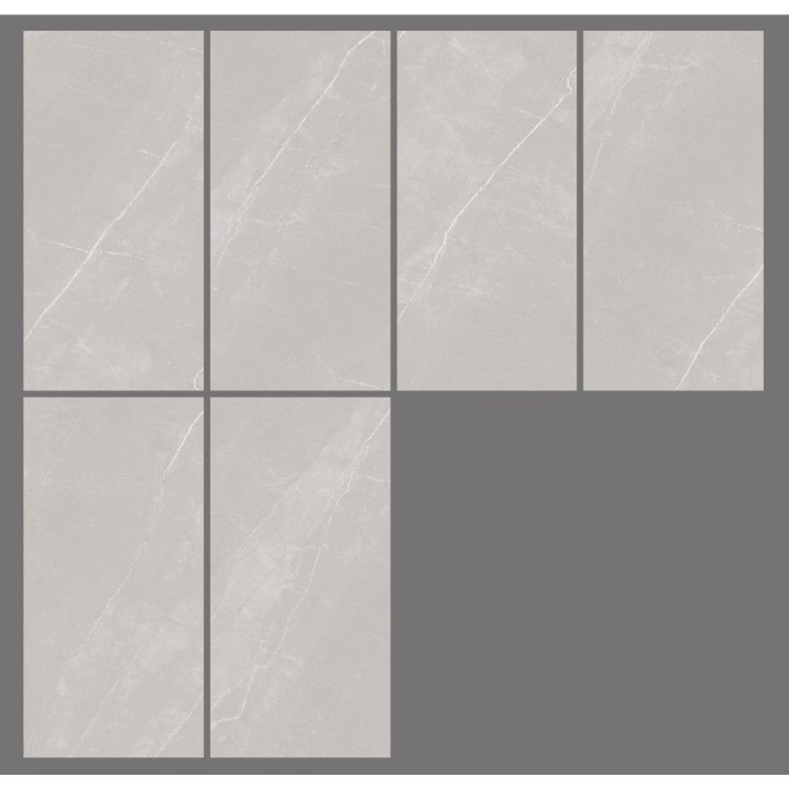 60x120cm / PULPIS BIANCO / SATIN / 8 FACES
