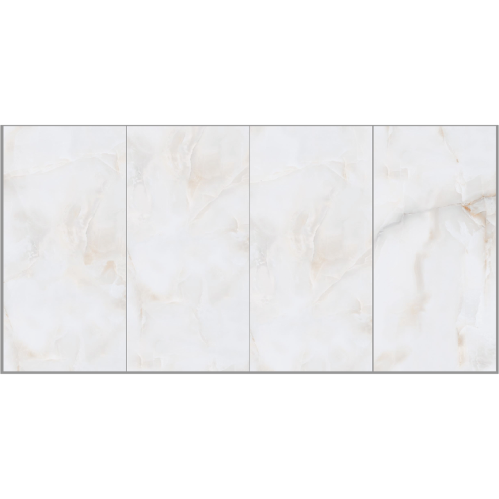 60x120cm / ONIX BIANCO / SATIN / 4 FACES