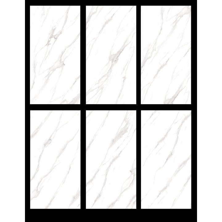 60x120cм / STATUARIO SMOKE / 6 FACES