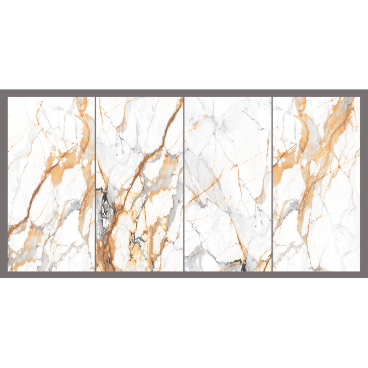 120x60cм / STATUARIO GOLDEN / 4 Faces