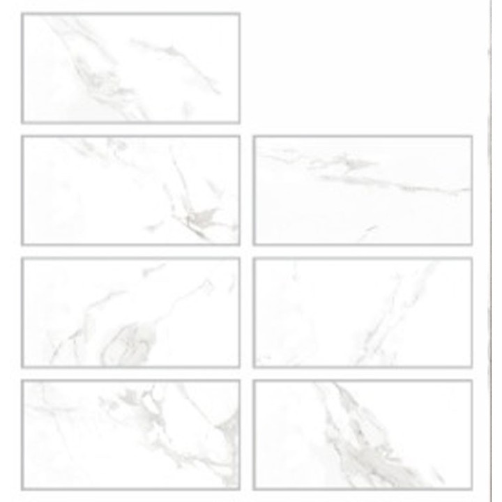 120x60cм / MANDALAY WHITE / 7 Faces