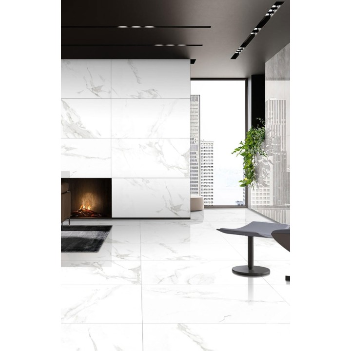 120x60cм / MANDALAY WHITE / 7 Faces