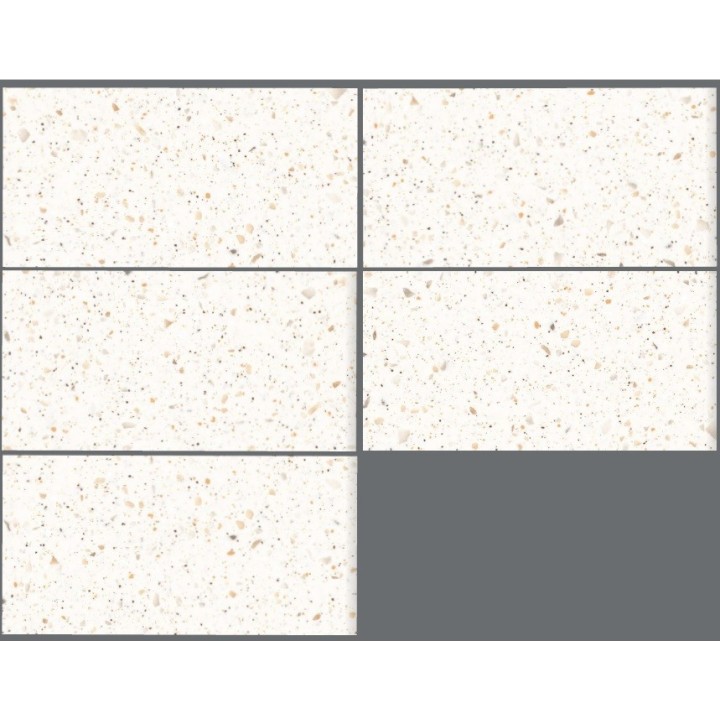 120х60 см / TERAZZO WHITE / 5 faces