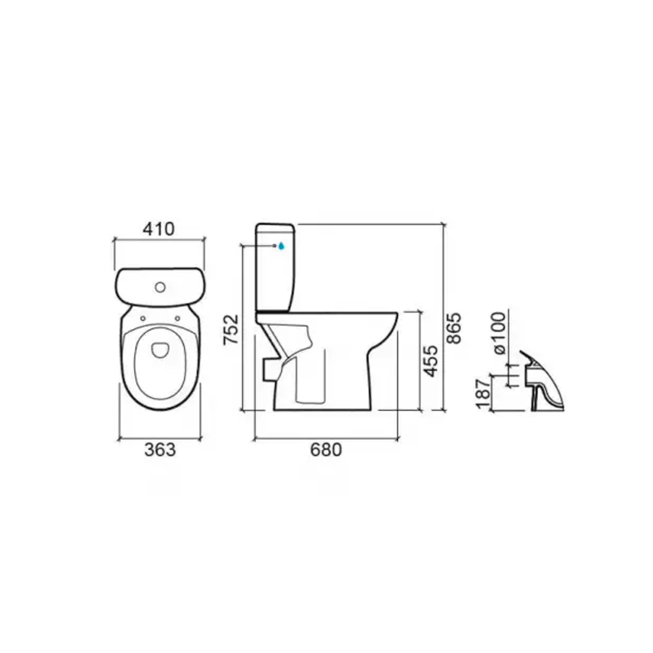 WC-pott / Sanindusa Look / Aveiro comfort / soft close
