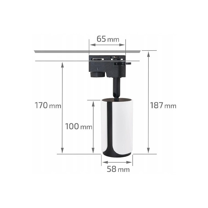 Siinituli SENTO, 1F, v.a. GU10, max 35W, IP20