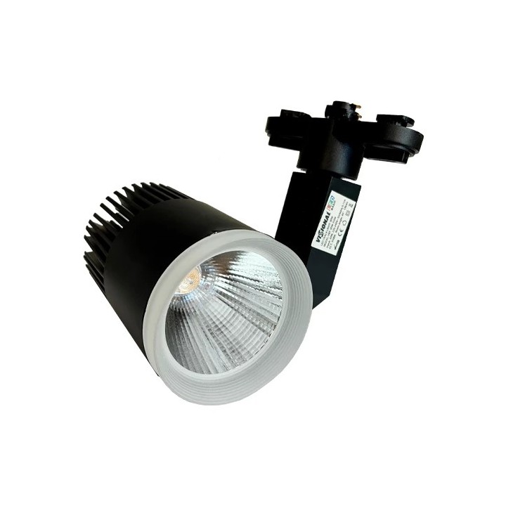 LED Рельсовый светильник 1F, 3 провода, 30W, 3500K