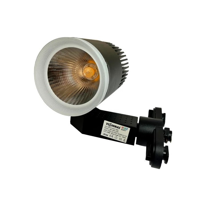 LED Рельсовый светильник 1F, 3 провода, 30W, 3500K