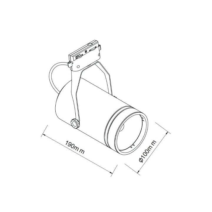 LED Рельсовый светильник BERN 30W, 4200K , 1F