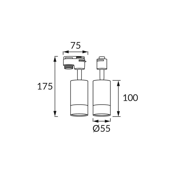LED valgusti PUZON TRA, v.a. GU10, max 35W, 1F