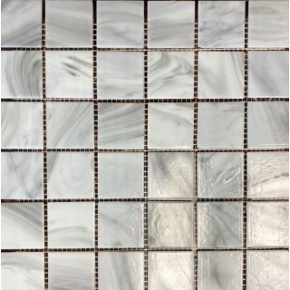 31.5х31.5см / Мозайка / White marble Glass Mosaic