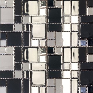30х30см / Мозайка / Black White Luxury Chrome