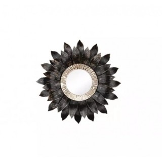 Lilly peegel / Ø 60 cm / must