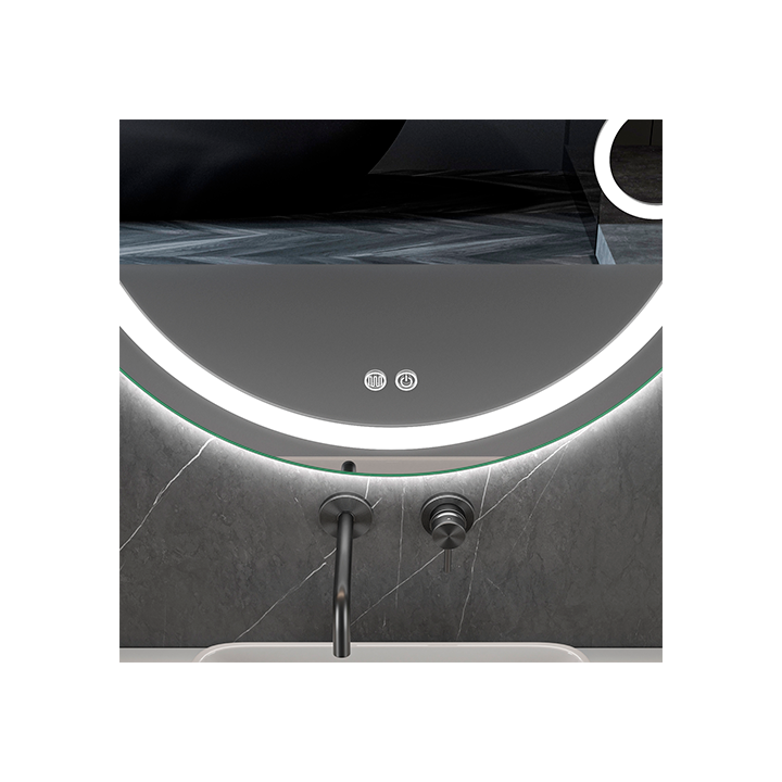 LED зеркало SOLAR, Ø 80 cm