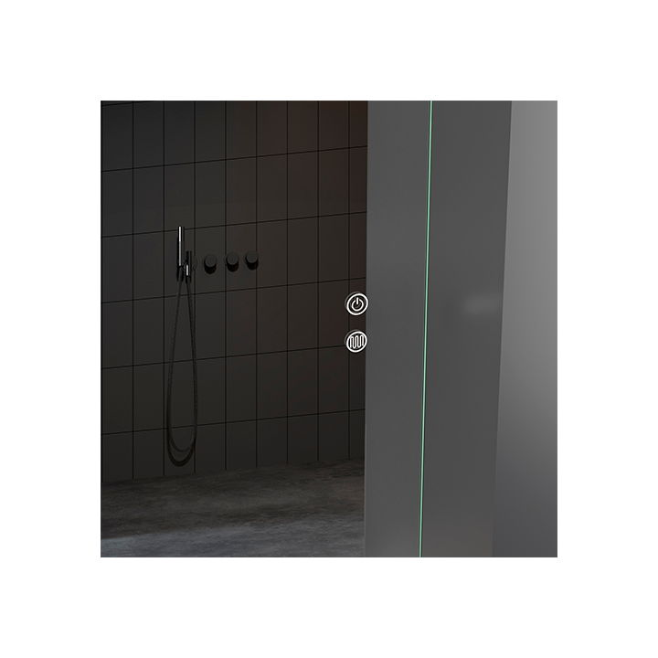 LED peegel PORTO, 100 x 120 cm