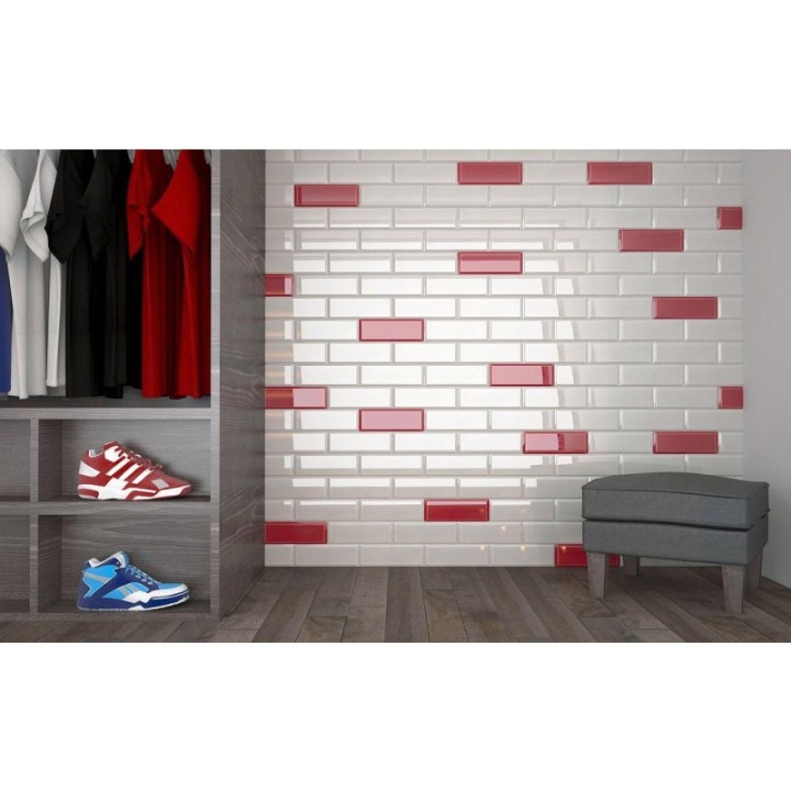 Biselado Red Glossy 180 10x30