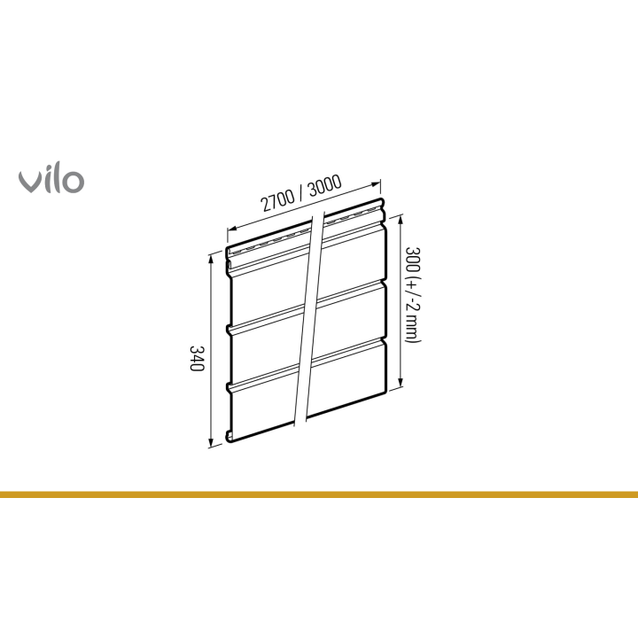 Soffit panel SV 07 Graphite (с перфорацией)