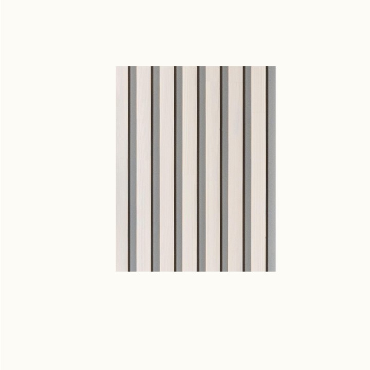 Seinapaneel/ribipaneel Mellow dekoratiiv valge/lakk 0,3x2,4m hall taust