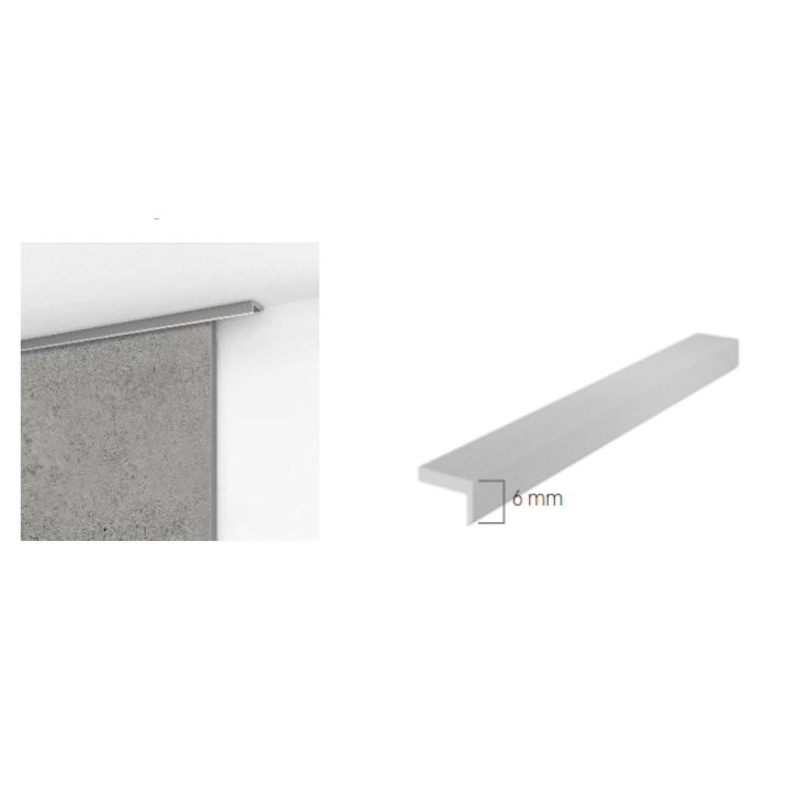Kerradeco A-05 TOP EDGE TRIM SILVER 2,7m