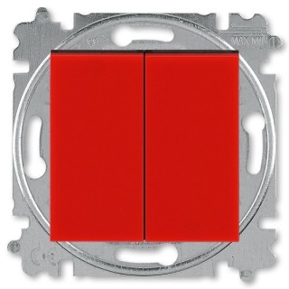 ABB Levit Двухклавишный Вексельный Выключатель красный/черный 3559H-A52445 65W