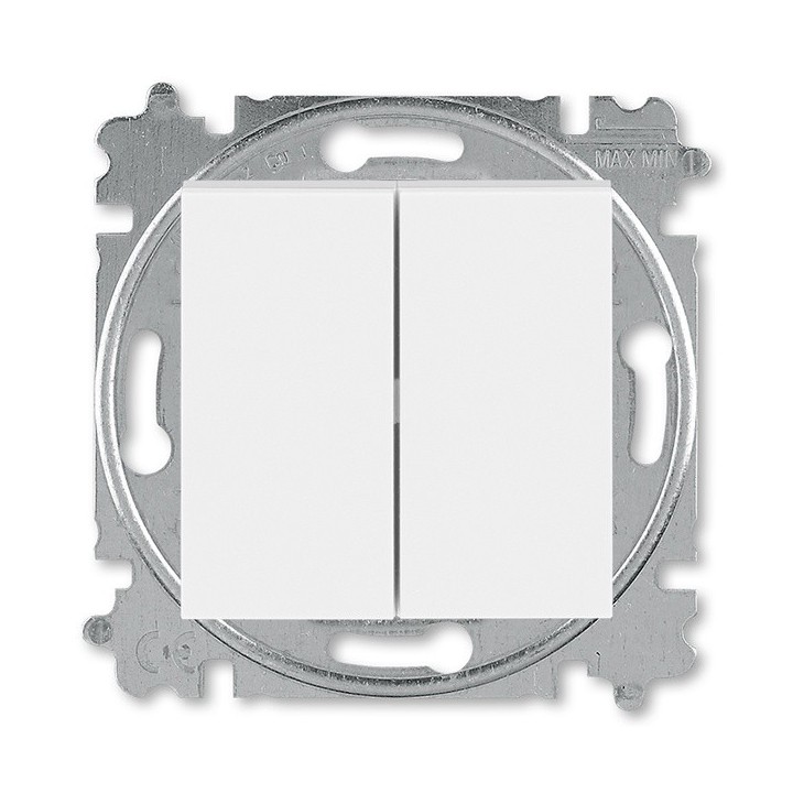 ABB Levit Veksellüliti+Surulüliti valge/lumivalge 3559H-A53445 01W