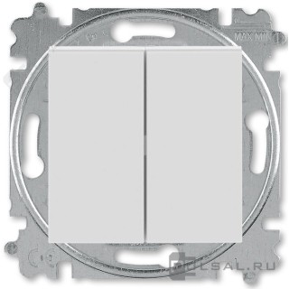 ABB Levit Veksellüliti+Surulüliti hall/valge 3559H-A53445 16W