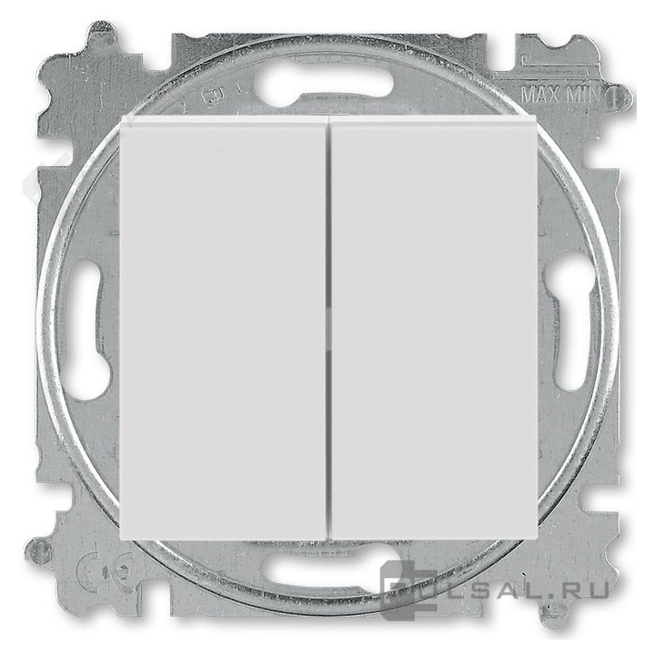 ABB Levit Переключатель + Вексельный серый/белый 3559H-A53445 16W