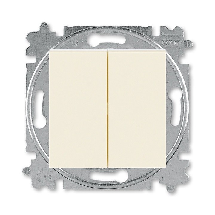 ABB Levit Veksellüliti+Surulüliti beež/valge 3559H-A53445 17W