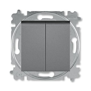 ABB Levit Переключатель + Вексельный сталь/черный 3559H-A53445 69W