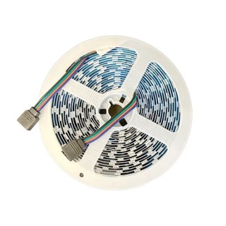 LED-riba 5050, 3000K + 4000K, IP20, 12V, 14,4W, 5m