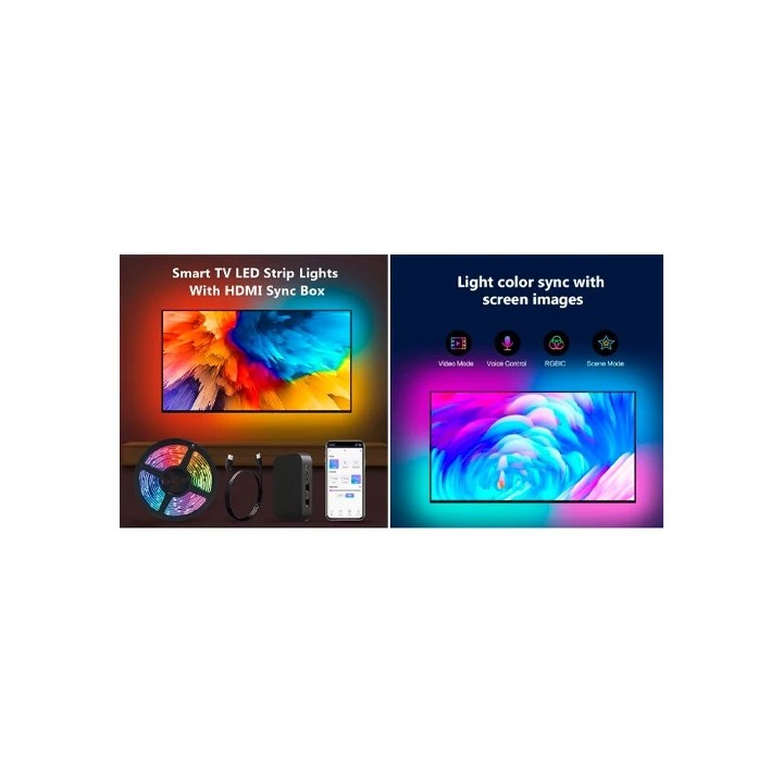 LED-riba HDMI-pordiga 55–65-tollise diagonaaliga teleri taustvalgustuseks