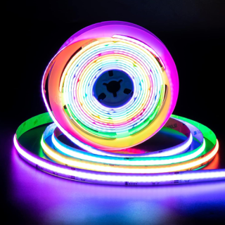 Niiskuskindel LED COB RGB lint, IP66, 12V, 14W, 5m